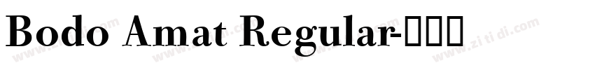 Bodo Amat Regular字体转换